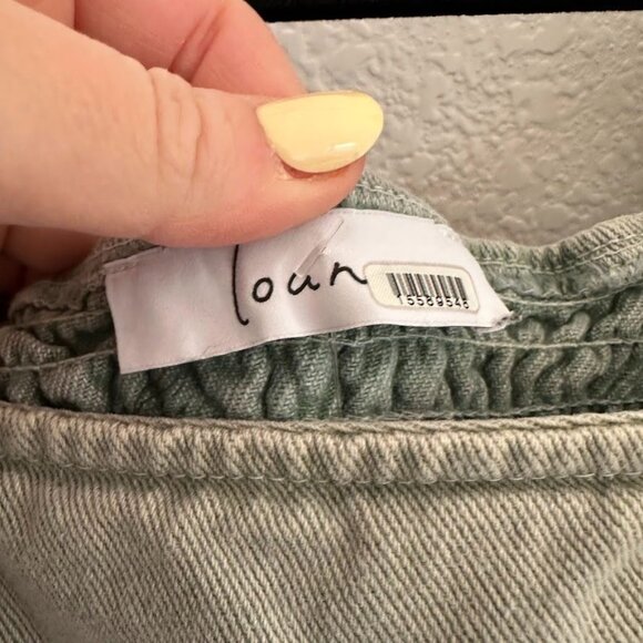 Louna Green Denim Mini Dress - Picture 7 of 11